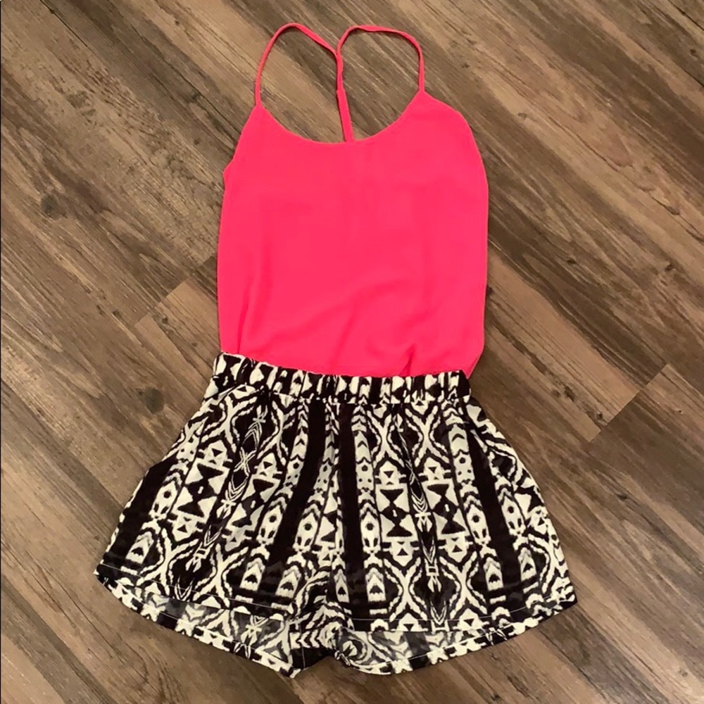 EUC Naked Zebra Neon Pink Tank Size M